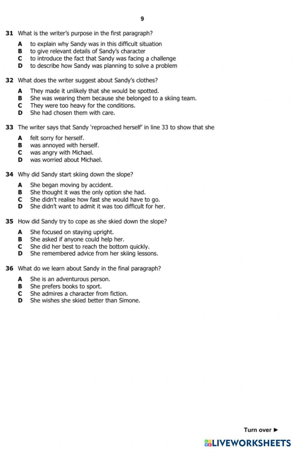 FCE Reading and Use of English parts 1-5
