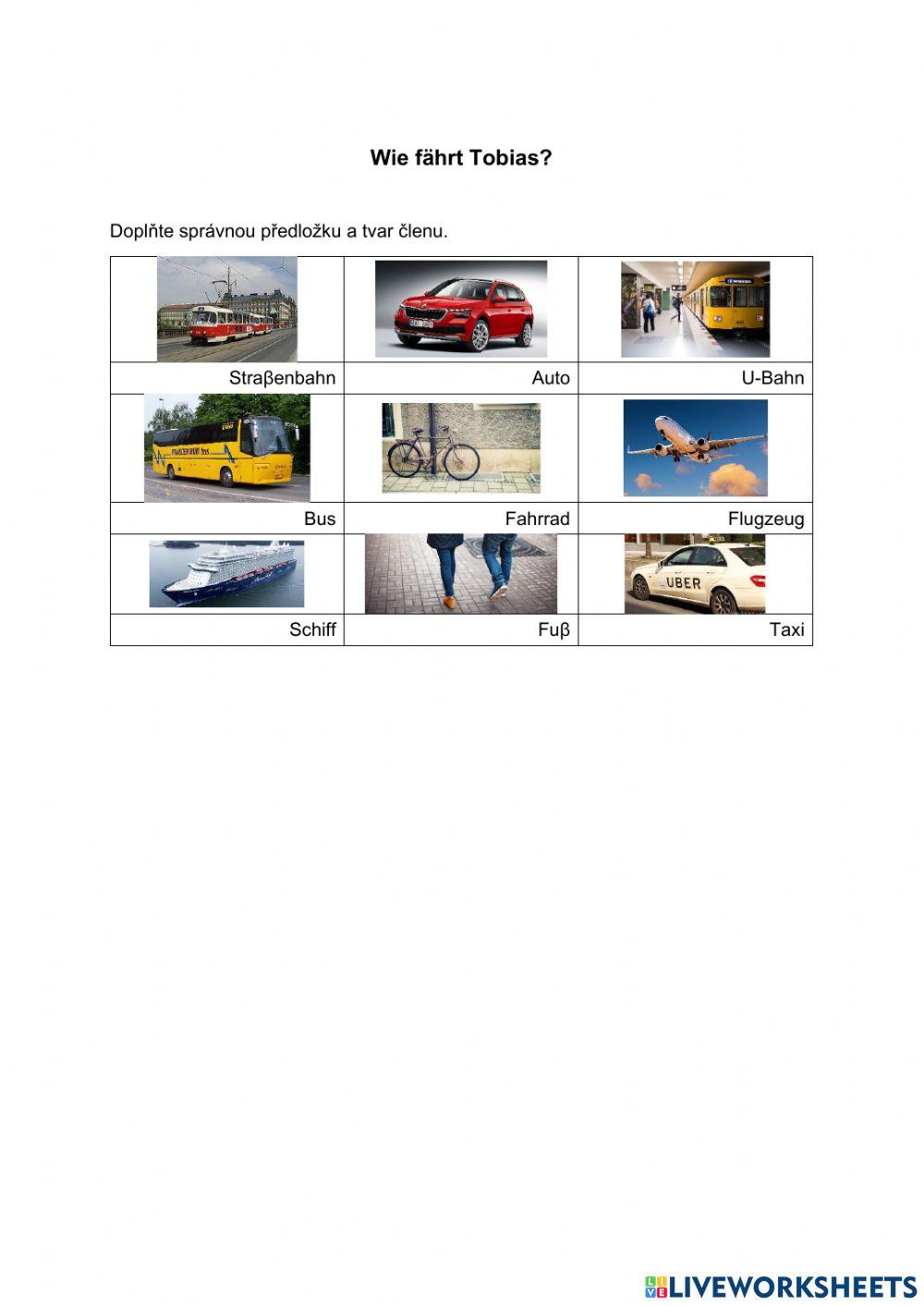 In der Stadt - Präpositionen mit Dativ