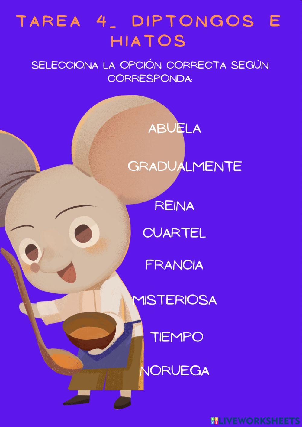 Tarea 4- diptongos e hiatos