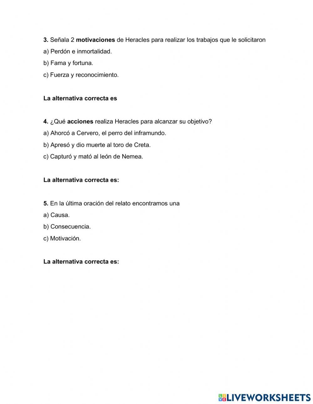 Los trabajos de Hércules