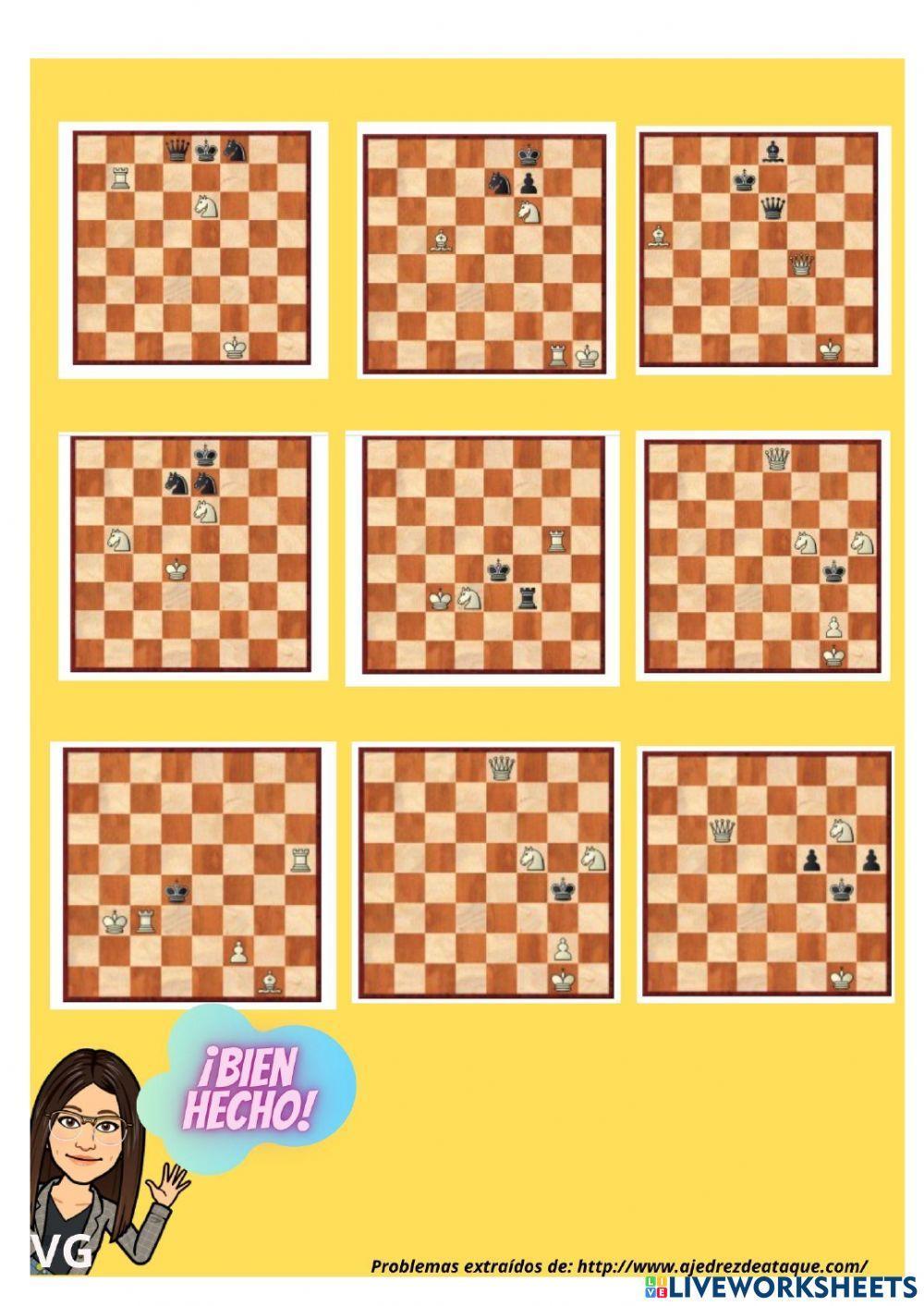 Ajedrez - jaque mate en una jugada