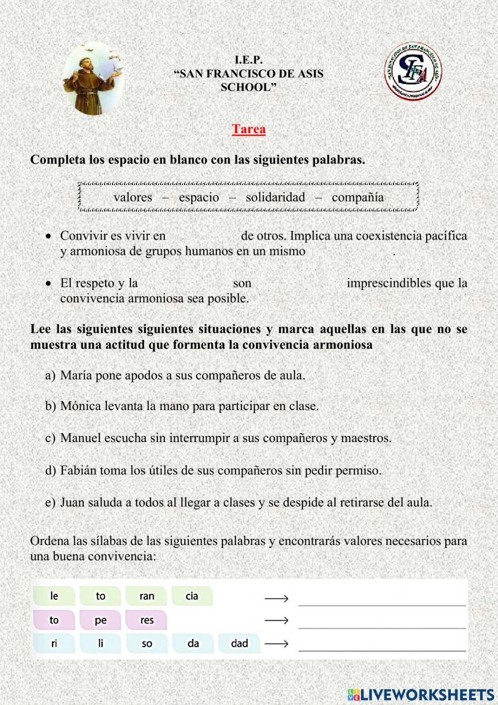 Aprendemos a convivir