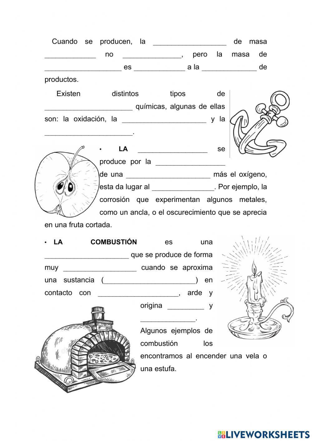 Los cambios en la materia