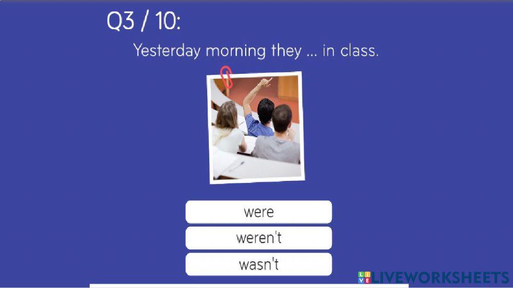 Past simple - Verb to be