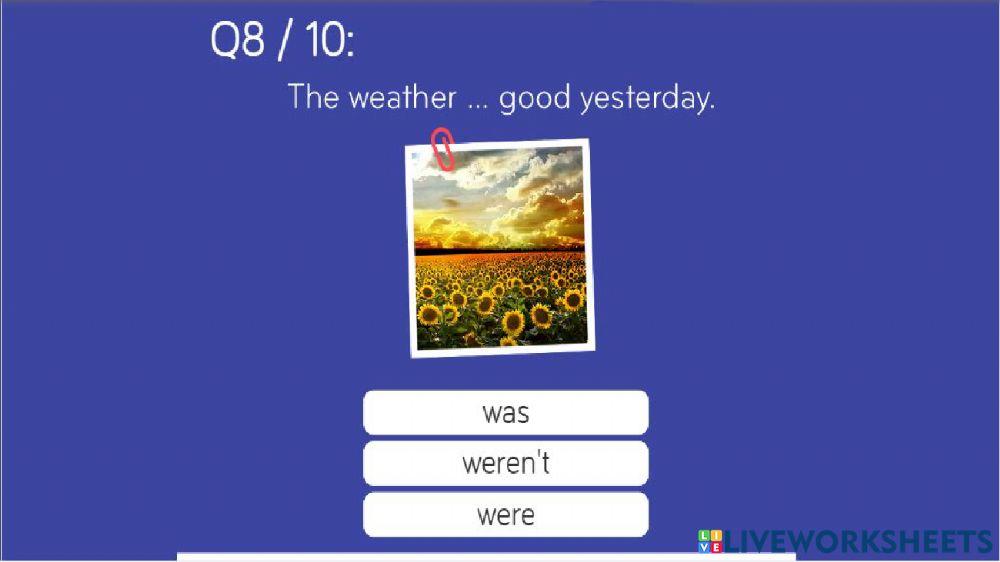 Past simple - Verb to be