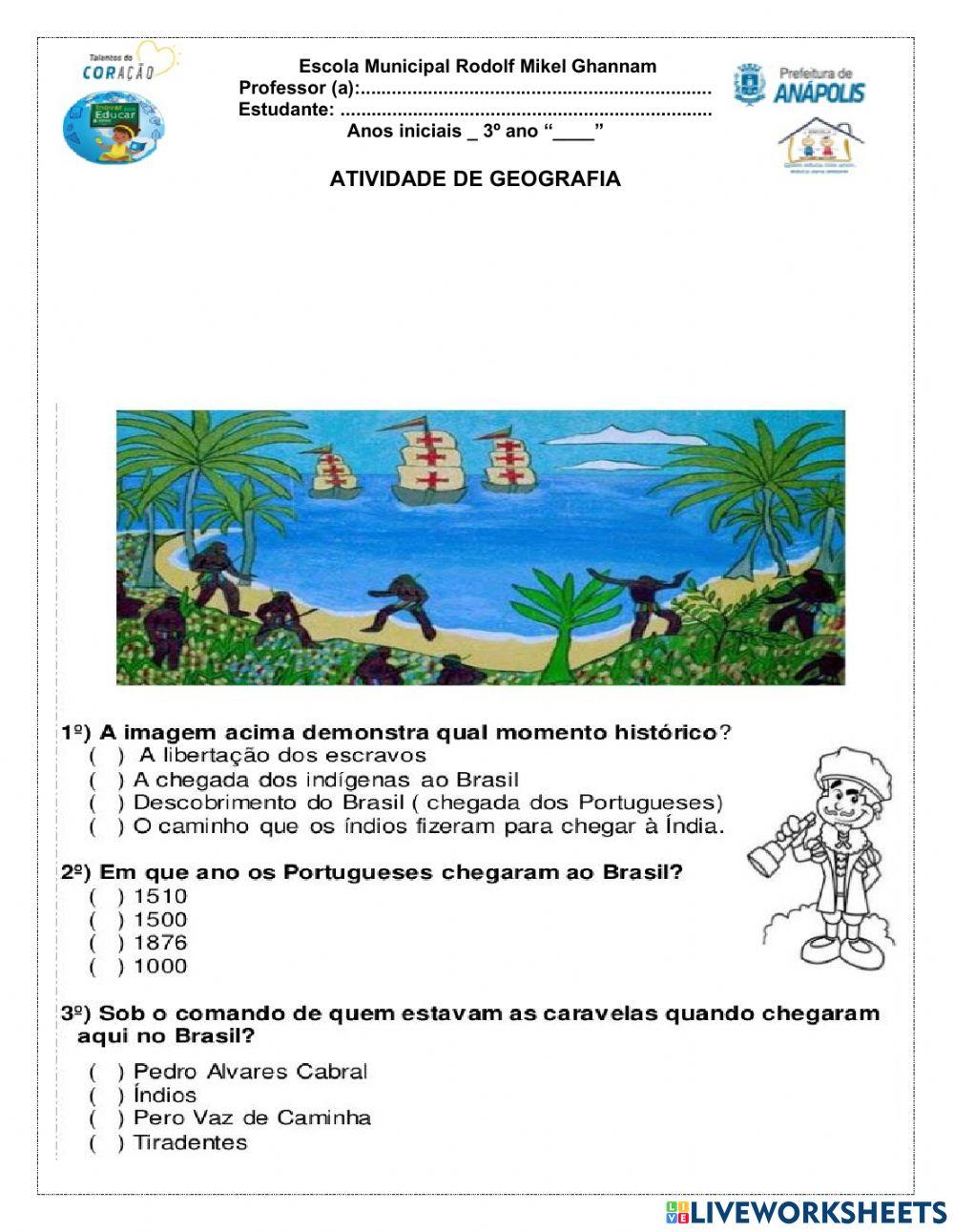 Atividade de geografia