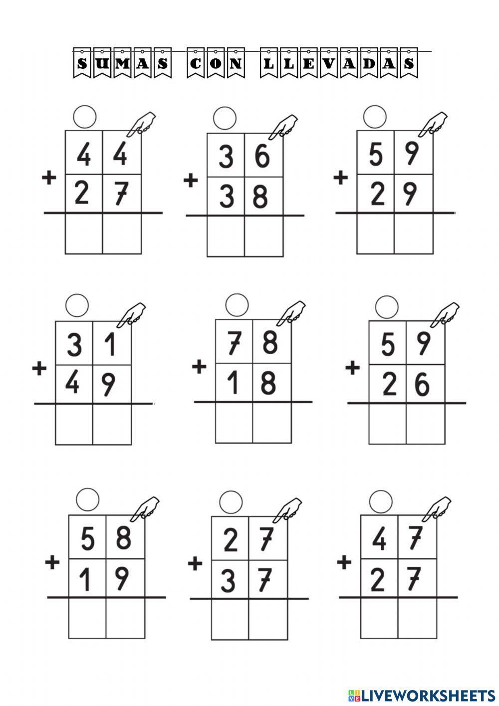Sumas con llevadas