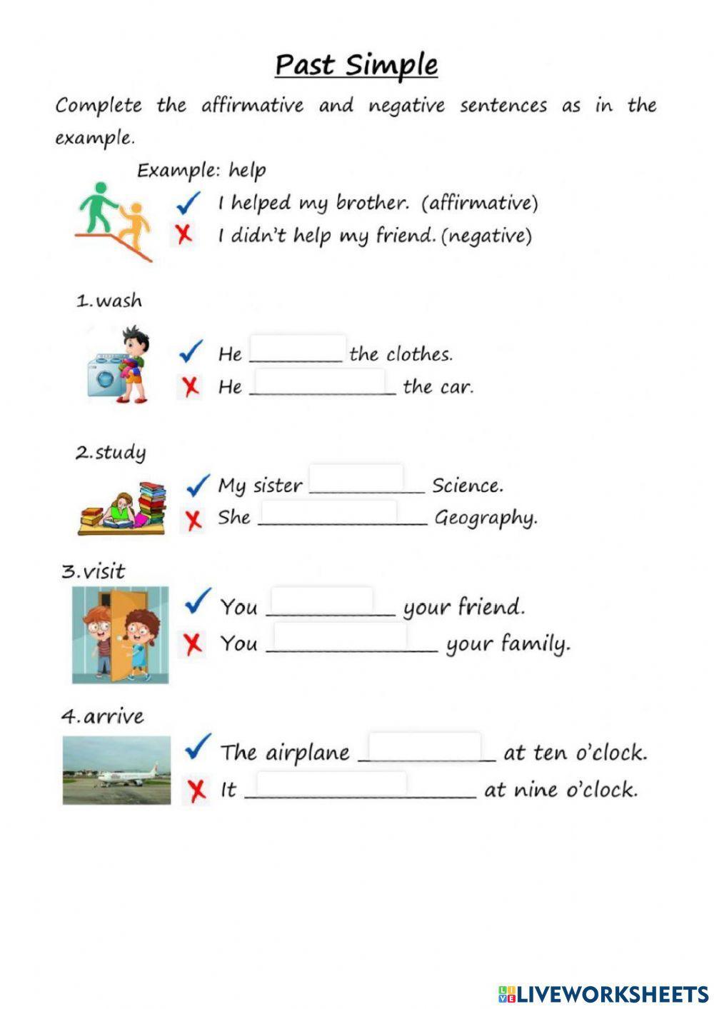 Past simple of regular verbs