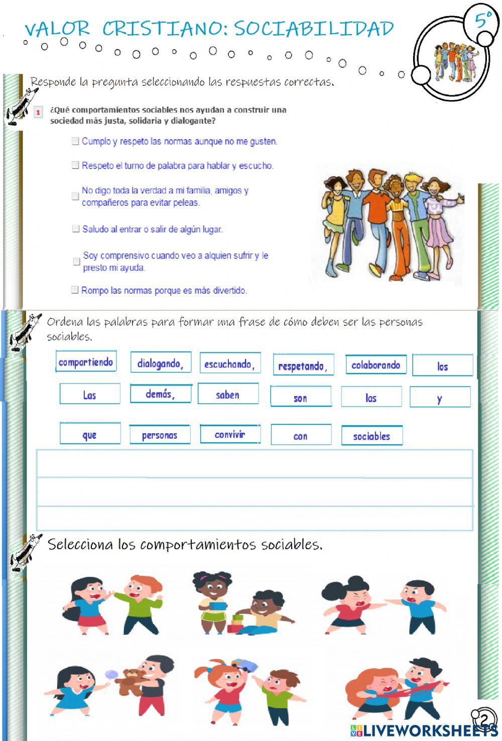 Valores cristianos: Sociabilidad