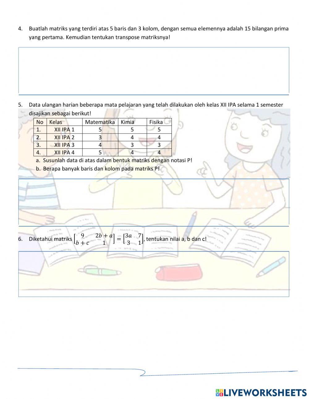 LKPD Interaktif Matematika Wajib Kelas XI