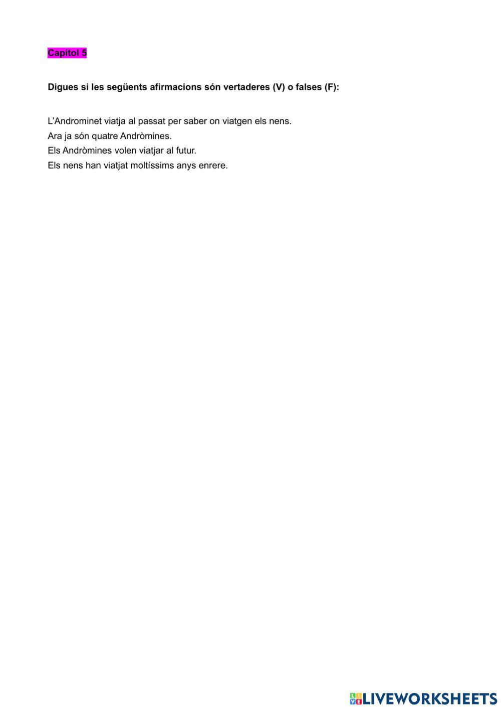 Comprensió lectora: El Capità Calçotets i la revenja repugnant dels robacalçotots radioactius Cap.5