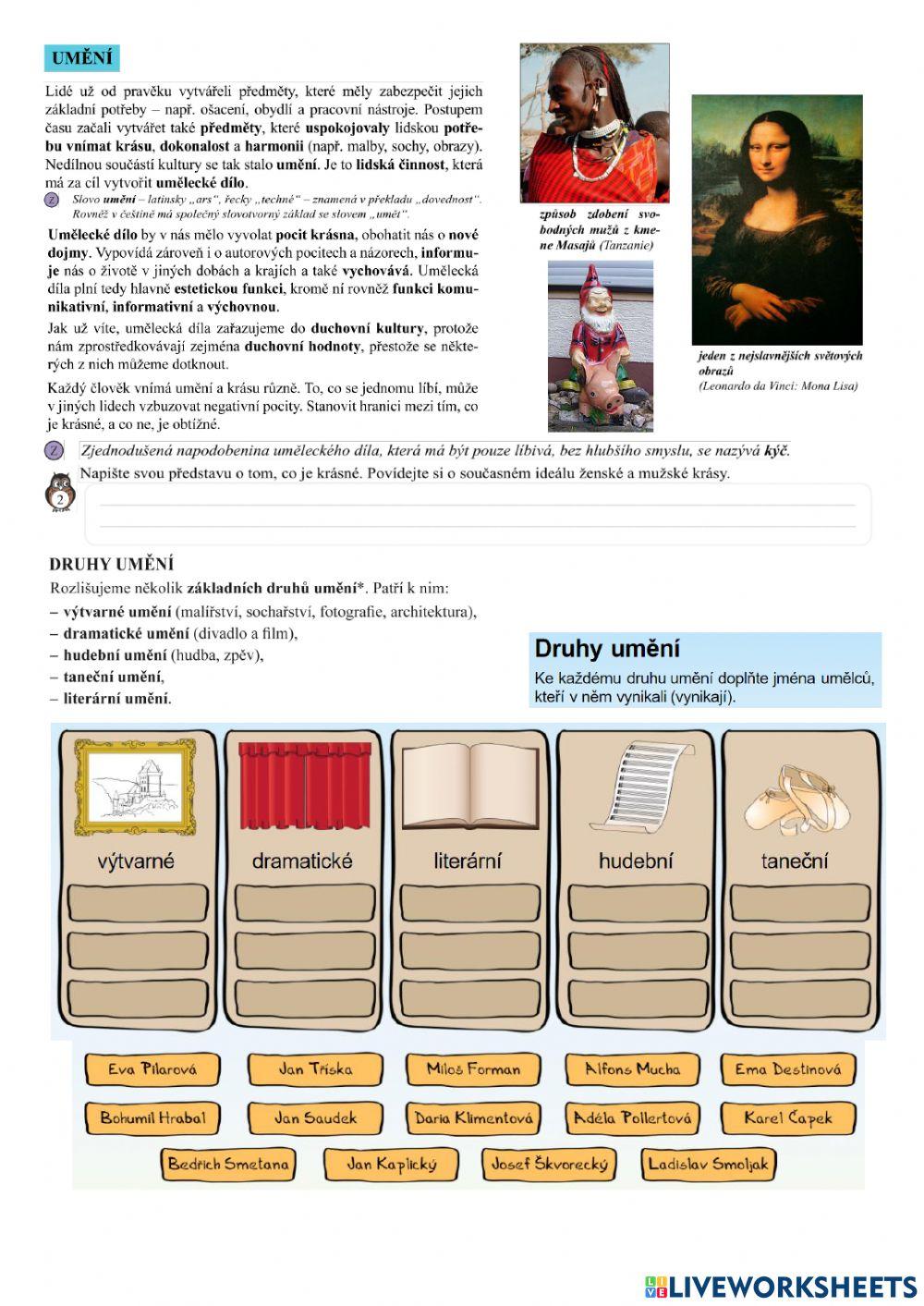 Kultura a umění 1
