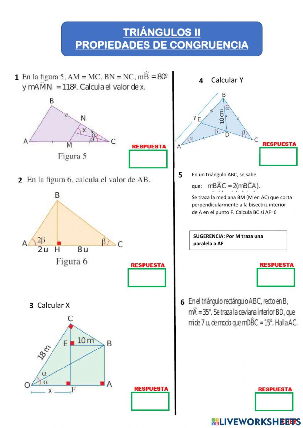 Conguencia de triángulos