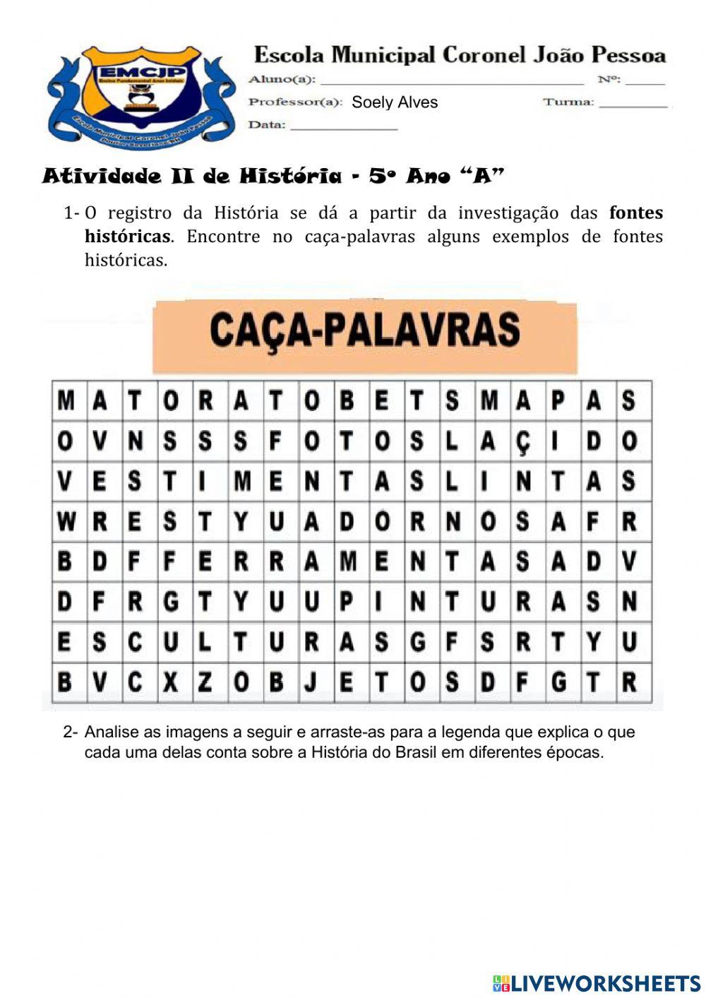 Atividade de História