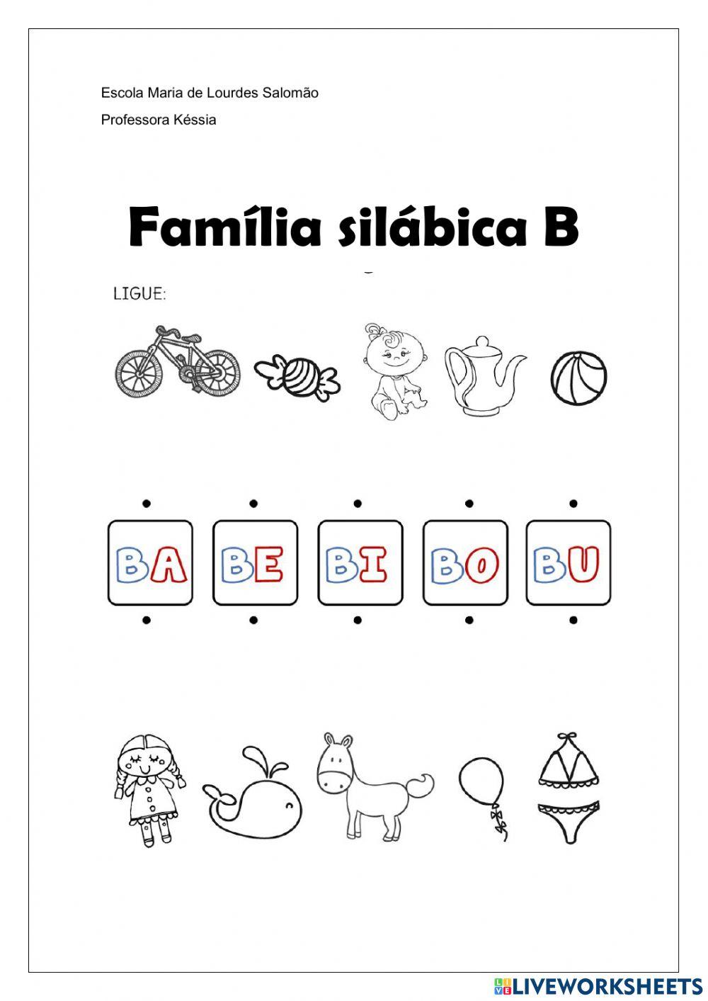 Família silábica B