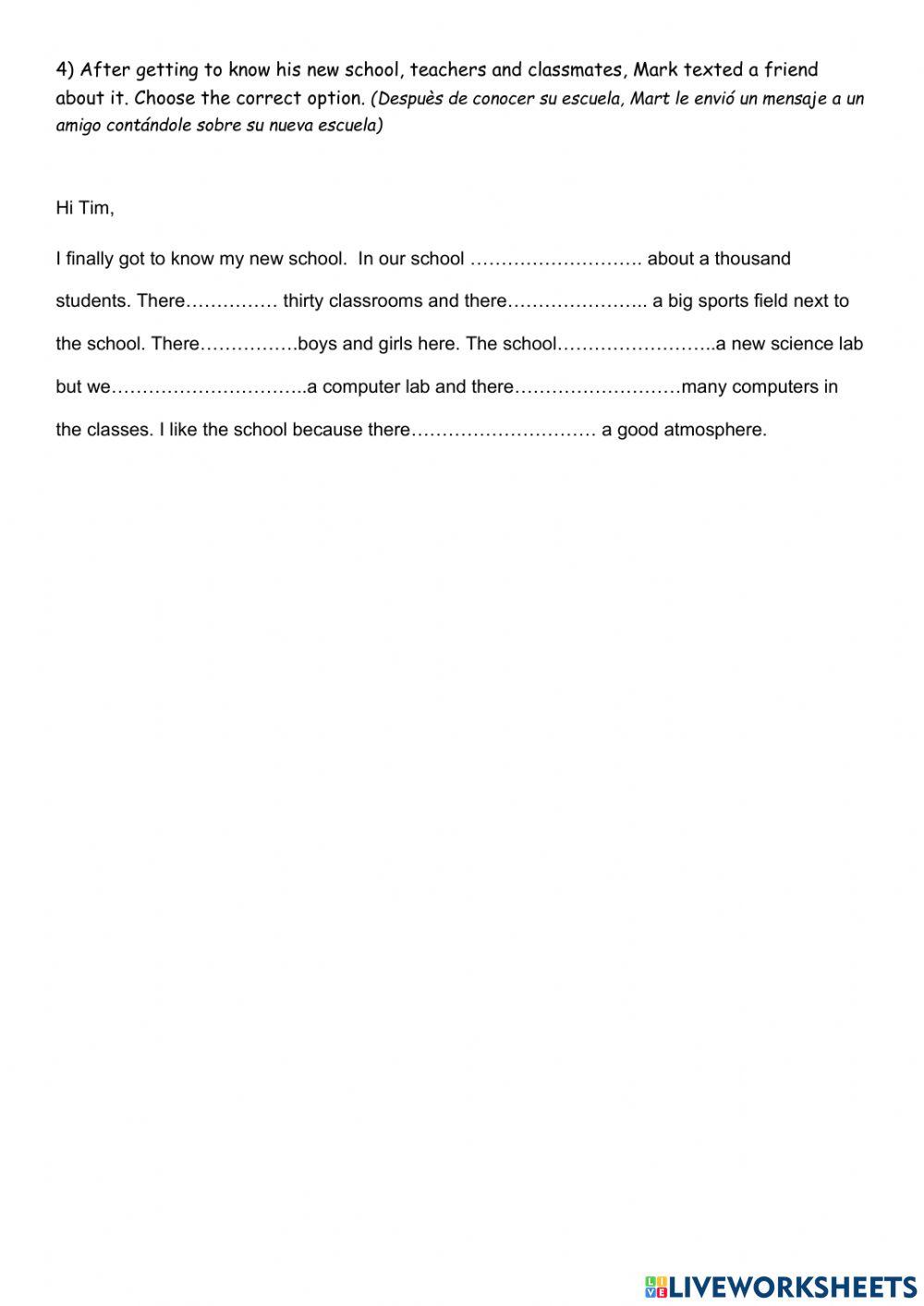 School life: timetable, subjects and fun!