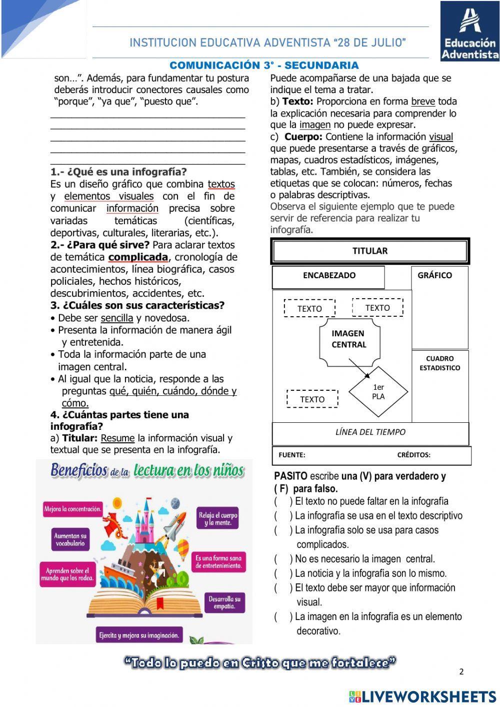 Planificación infografía