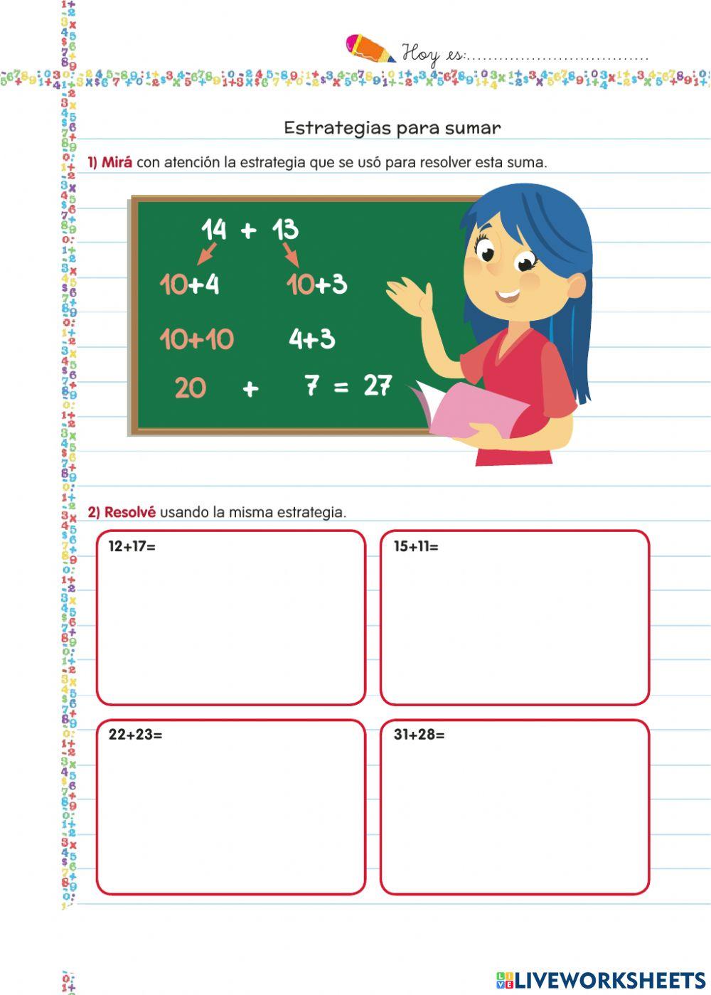 Diferentes formas de sumar