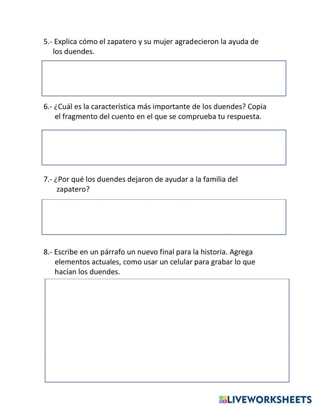 Localizar información en textos narrativos