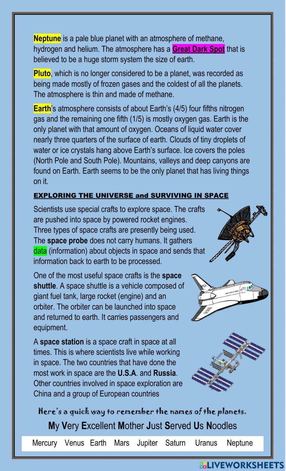 The Solar System Notes