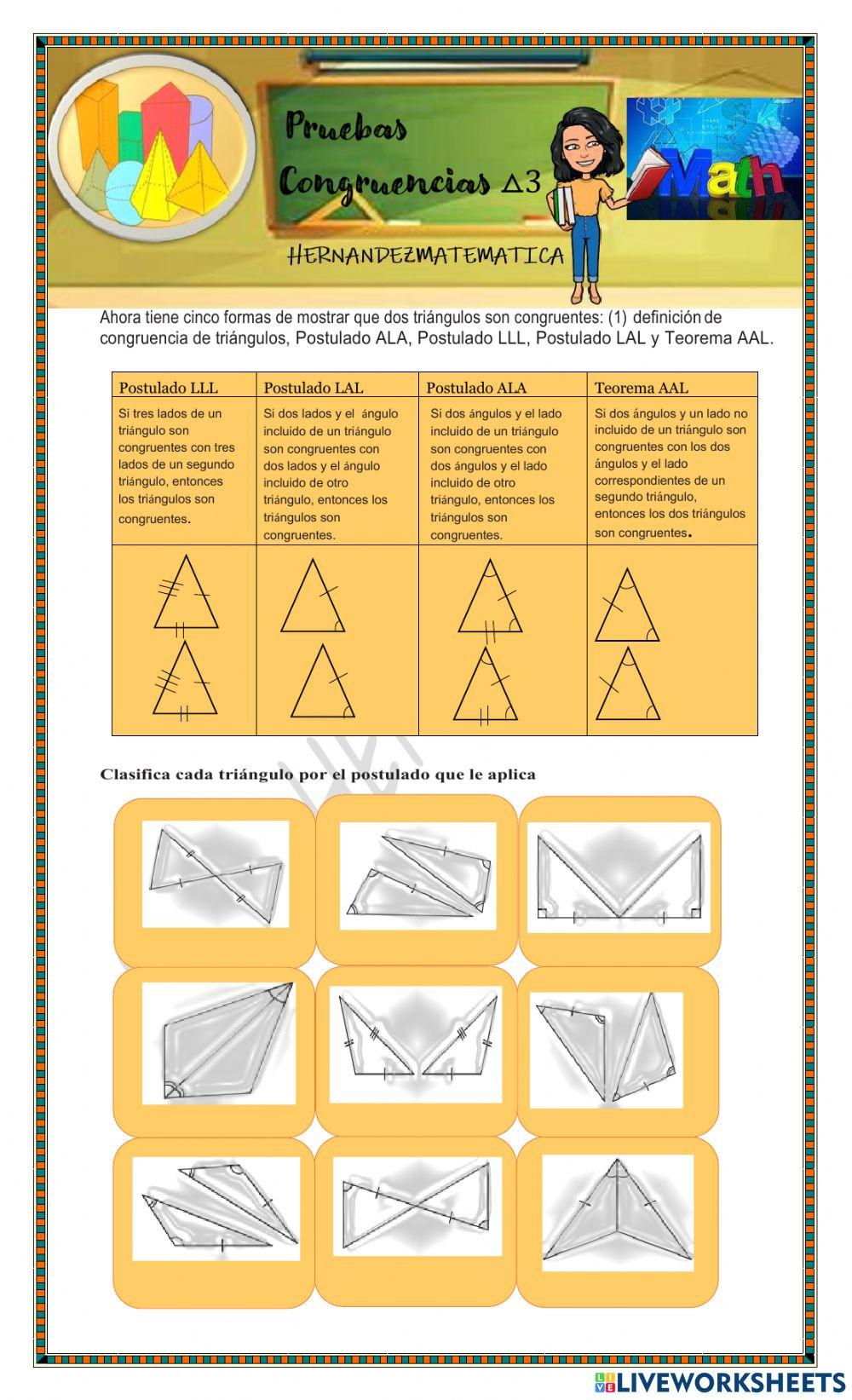 Pruebas de Congruencia Triangulos 3