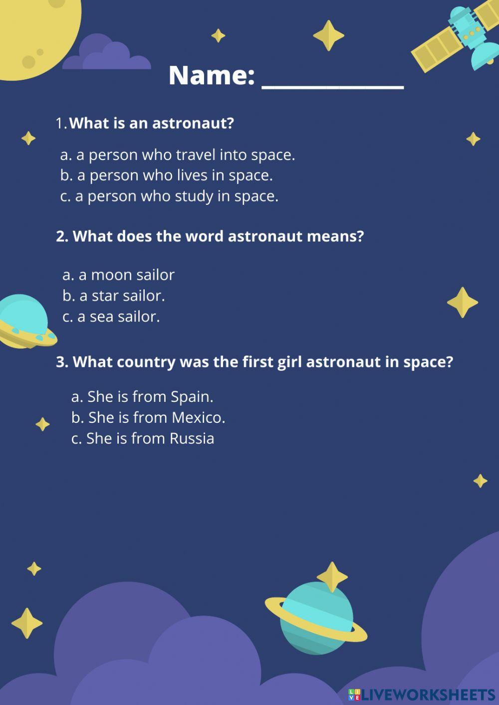 What do you know about astronauts