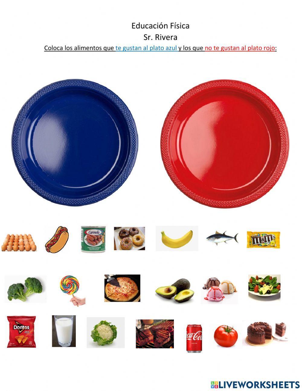 Alimentos saludable y no saludables Alimentos saludable y no saludables