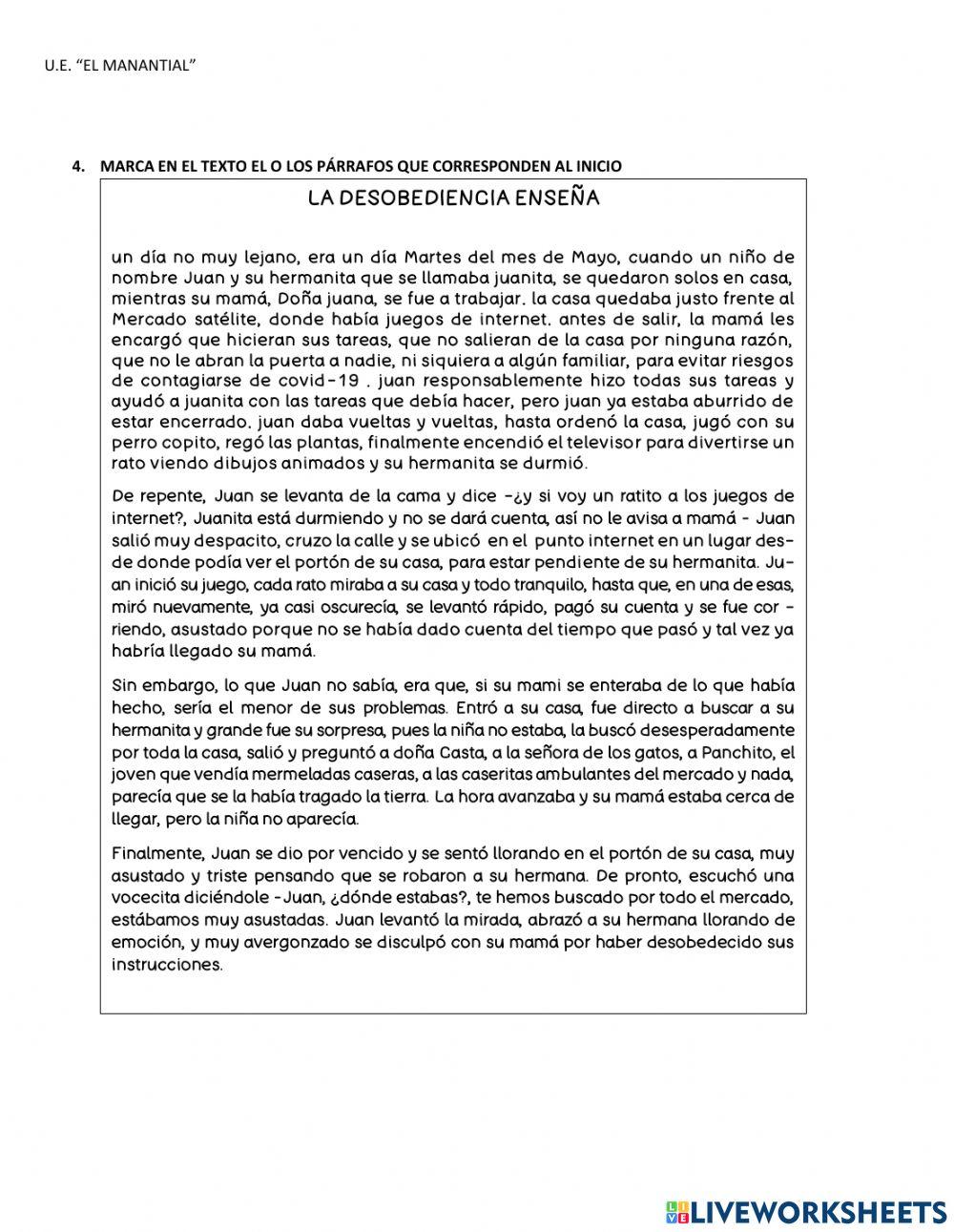 La desobediencia enseña