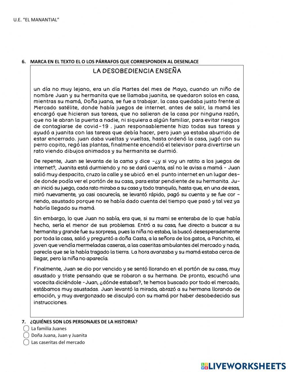 La desobediencia enseña