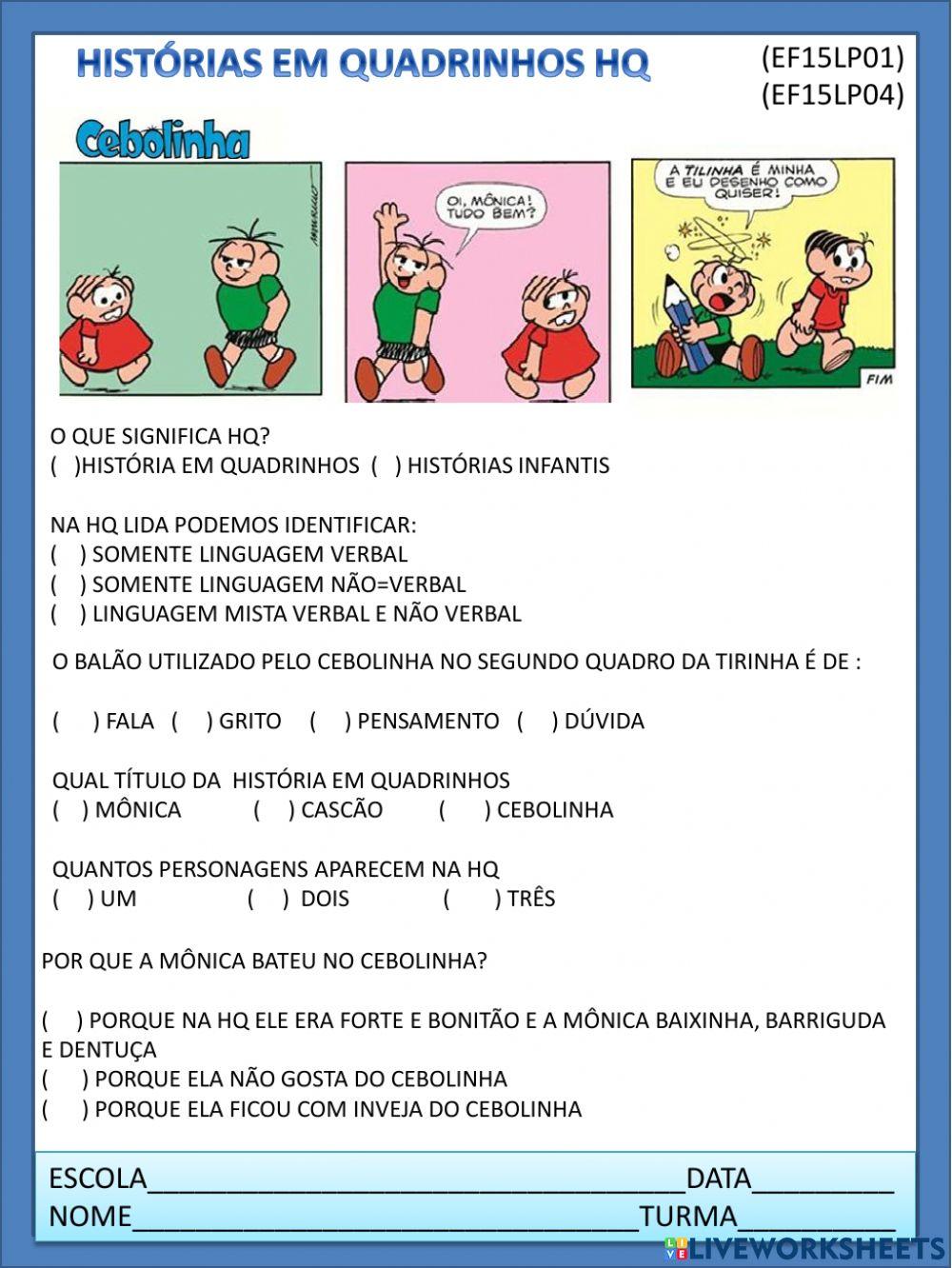 Historias em quadrinhos