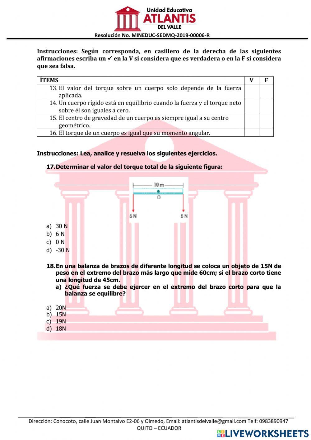 Cuestionario Física 3 parcial.