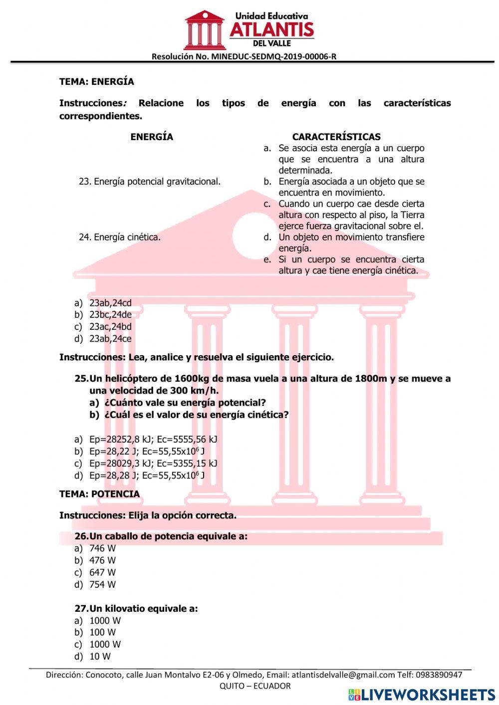 Cuestionario Física 3 parcial.