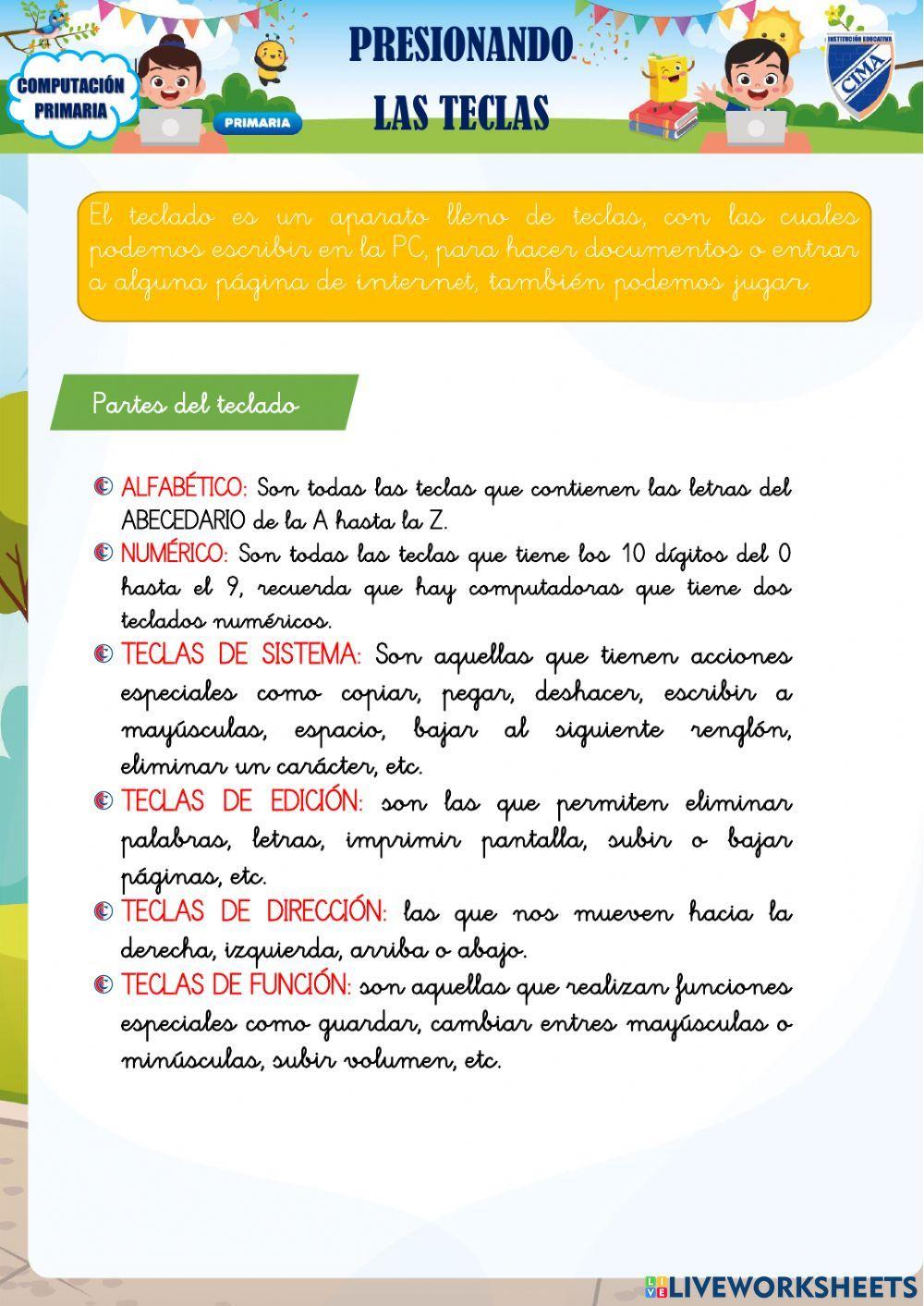 Ficha 05: EL TECLADO