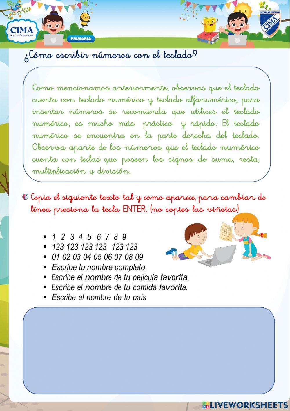 Ficha 05: EL TECLADO