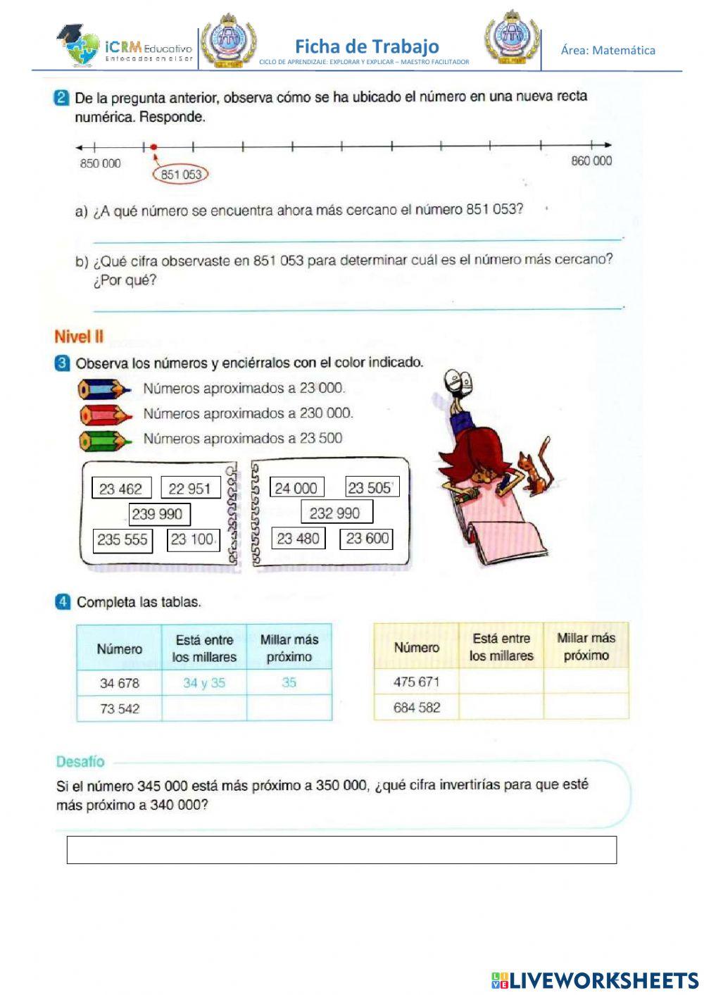 Aproximación de números