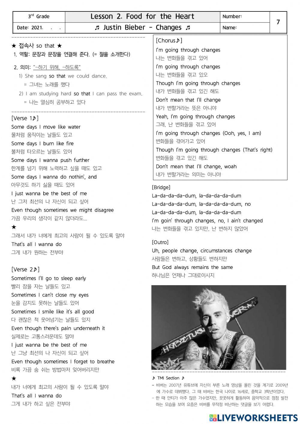 남산중 3학년 동아(윤) Lesson 2. Grammar (2) so that