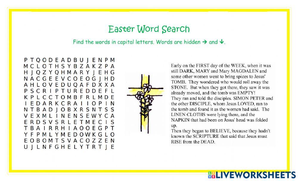 Easter Word Search