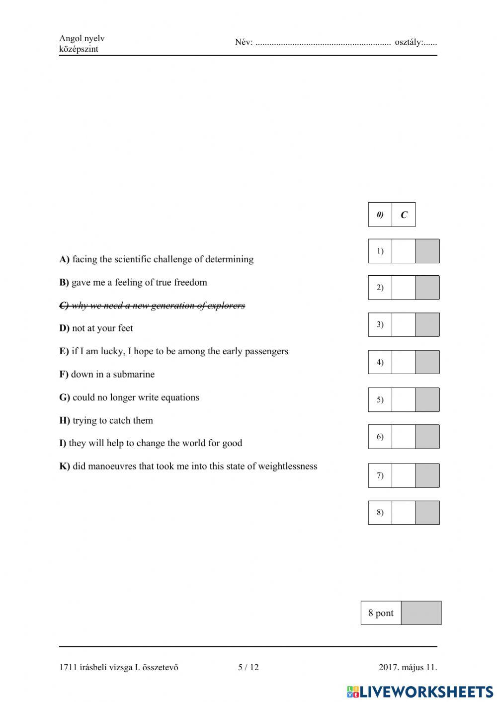 Érettségi 2017 május