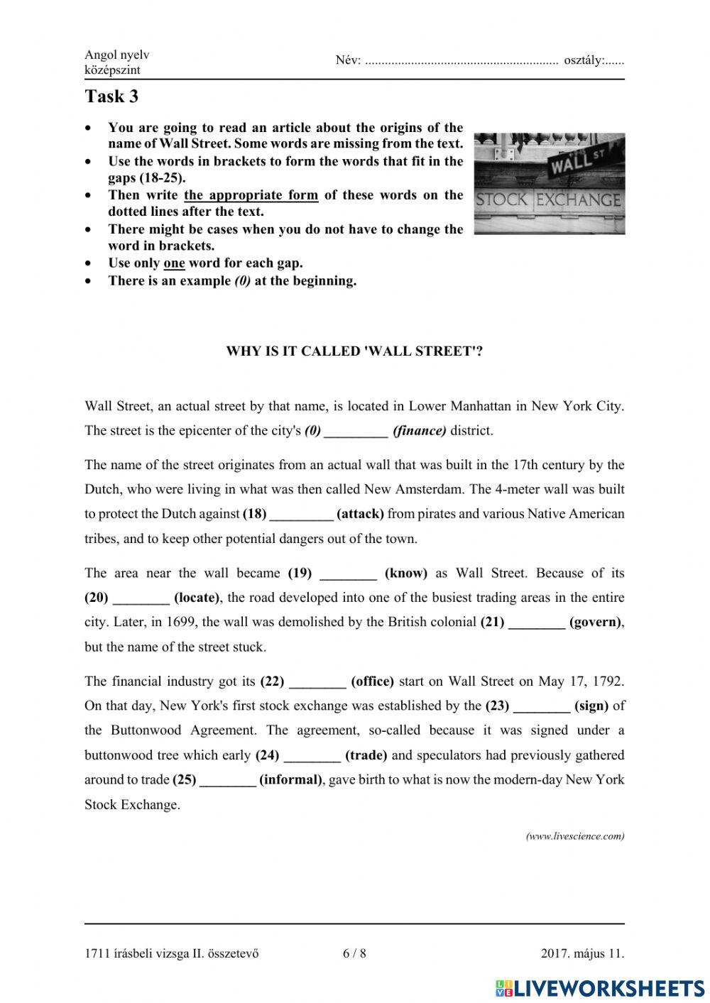 Érettségi 2017 május, nyelvhelyesség