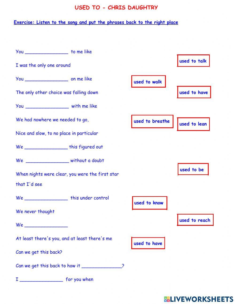 Used to by Chris Daughtry