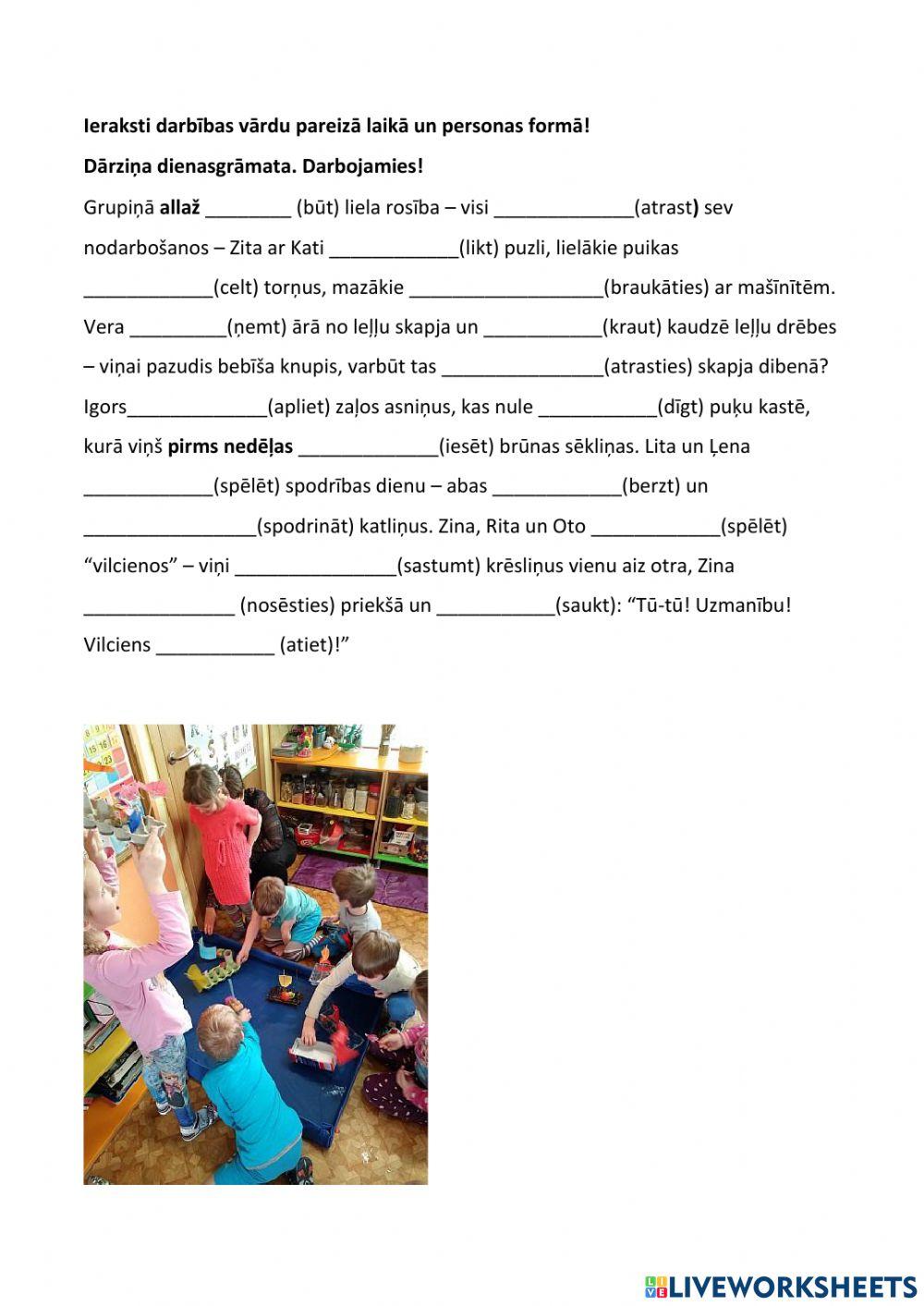 Darbības vārdu locīšana