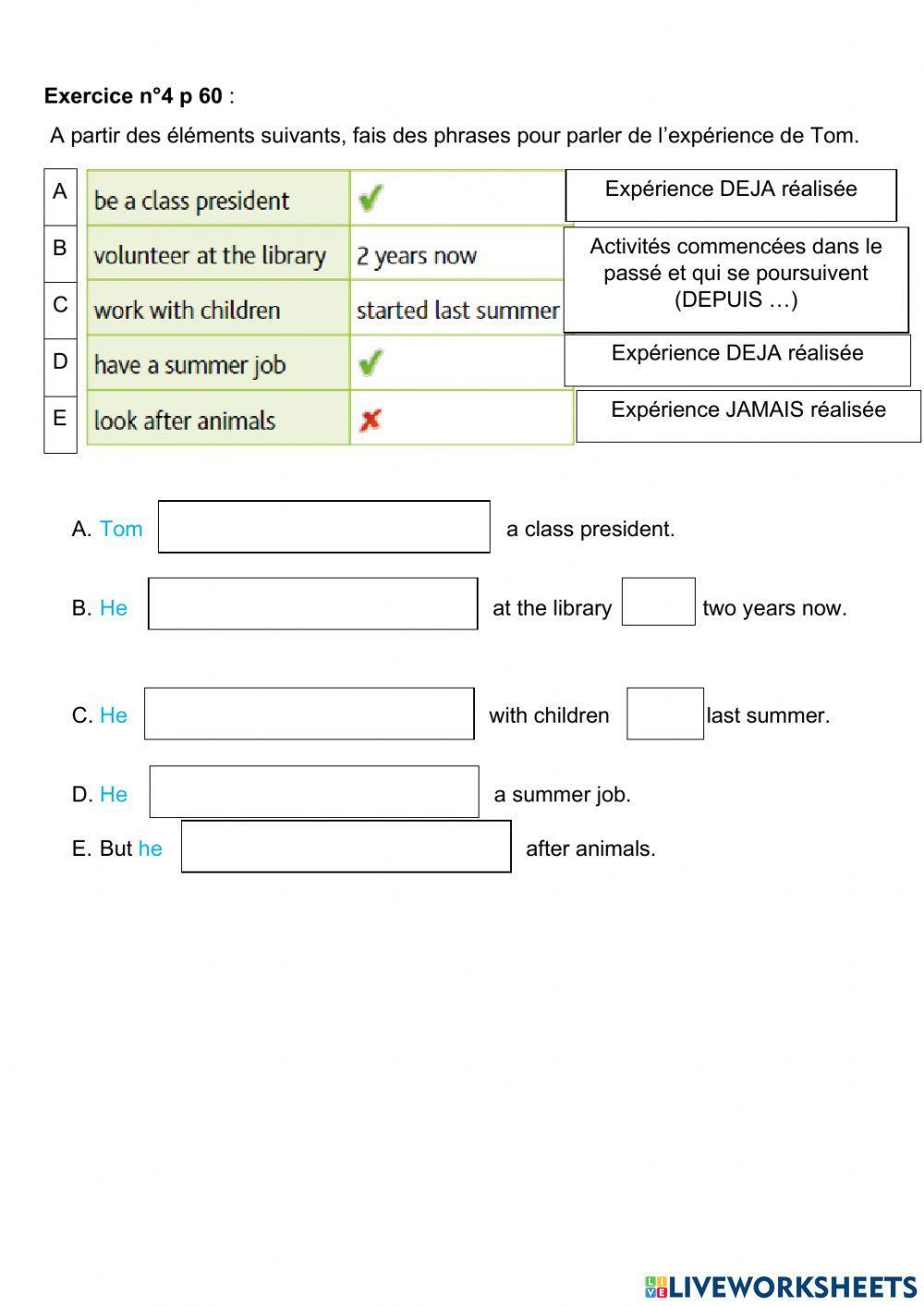 Present perfect simple - be + ing