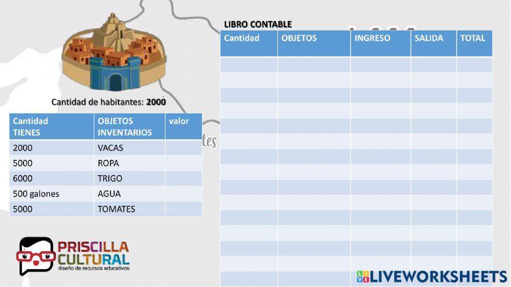 Trueque libro contable