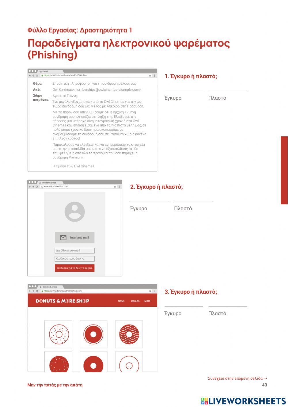 Παραδείγματα ηλεκτρονικού ψαρέματος