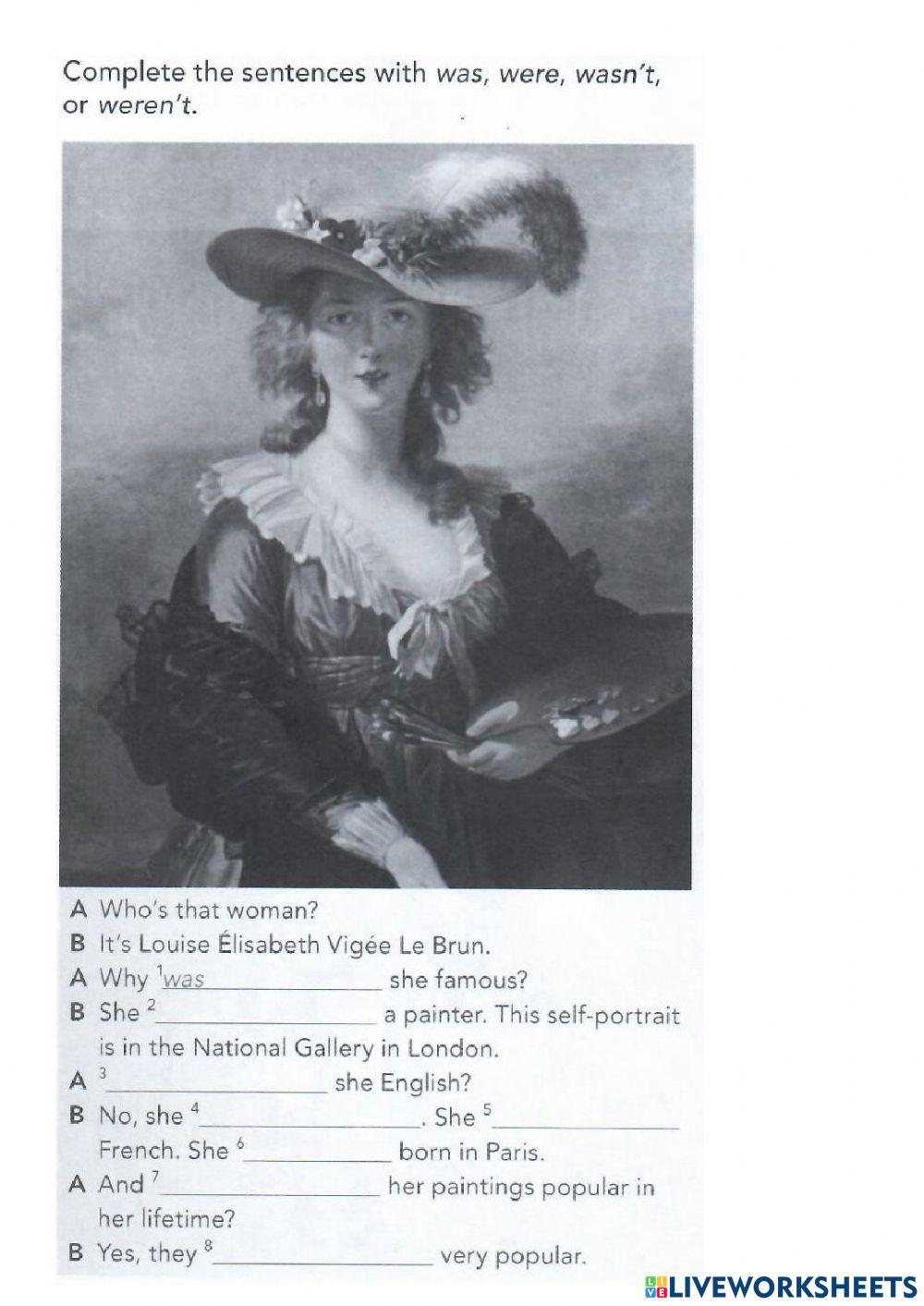 Past Simple + Verb TO BE