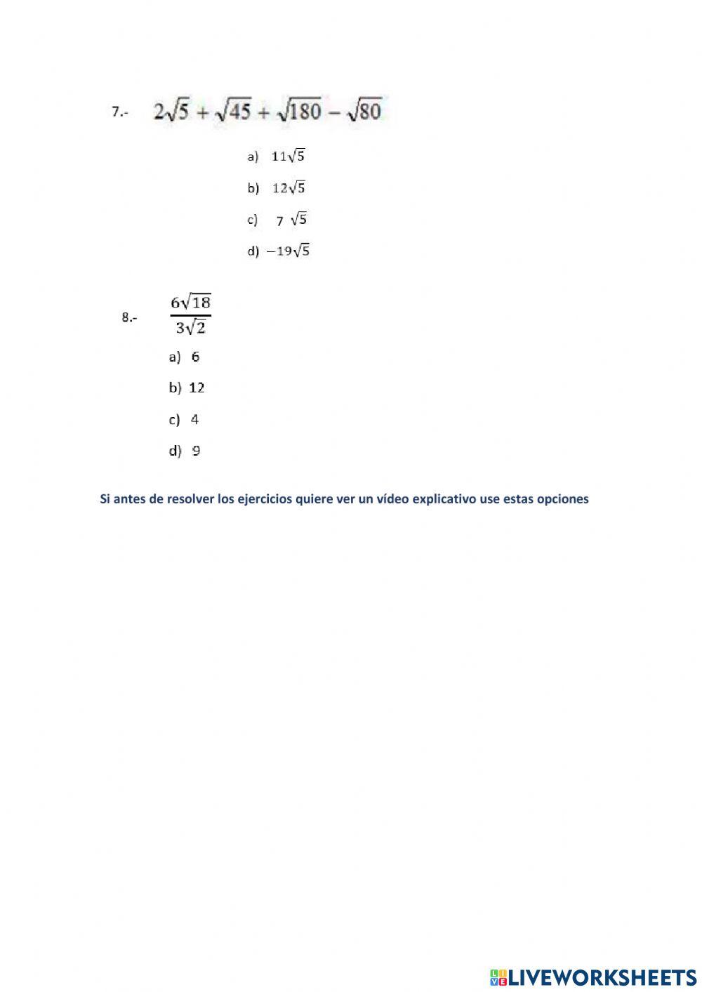 Números Irracionales