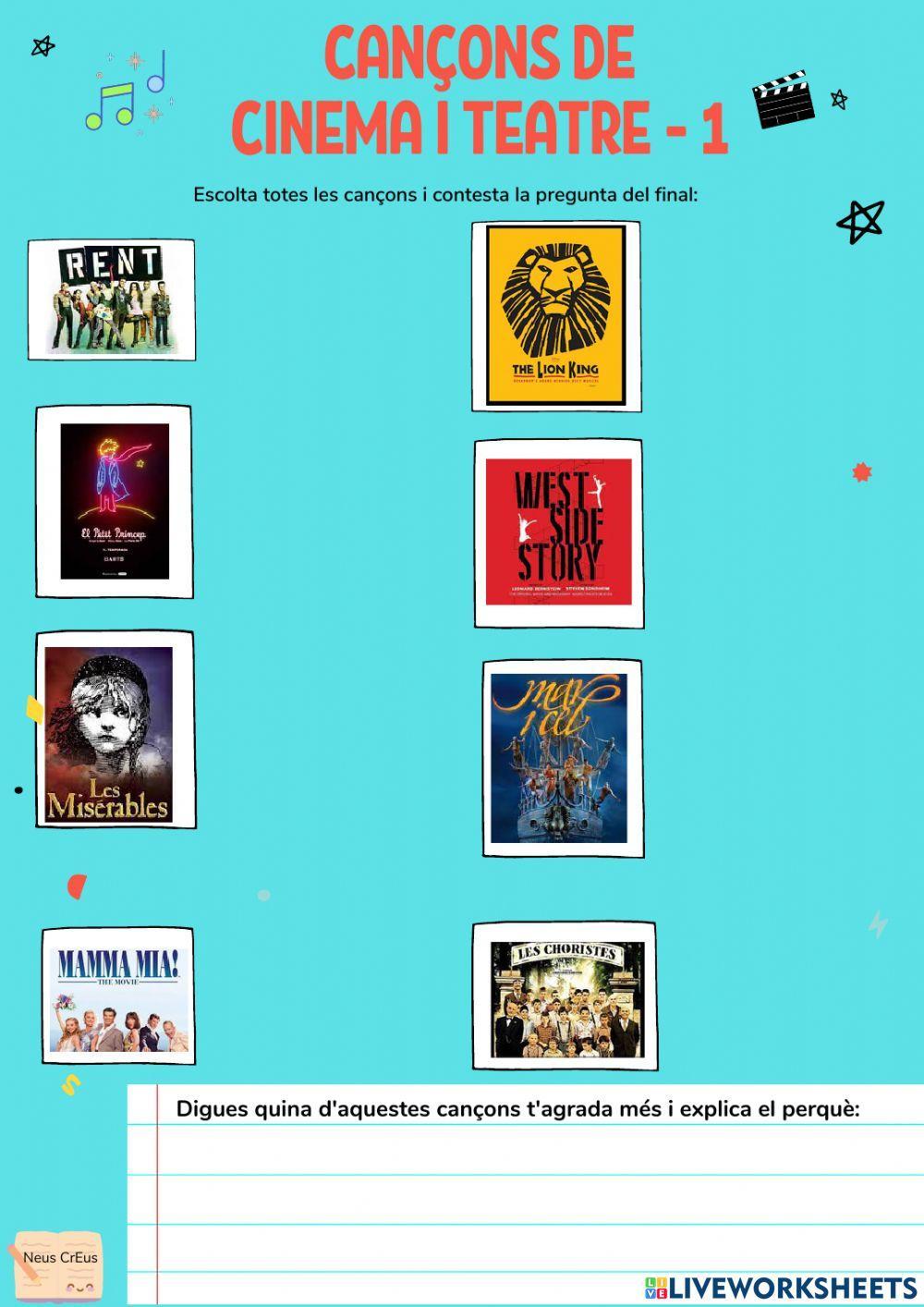 Cançons de cinema i teatre - 2