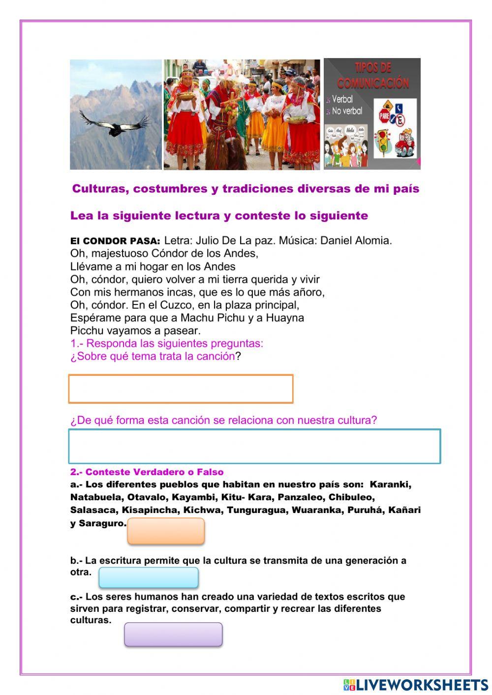 Diversidad étnica, Cultural costumbres y tradiciones del Ecuador