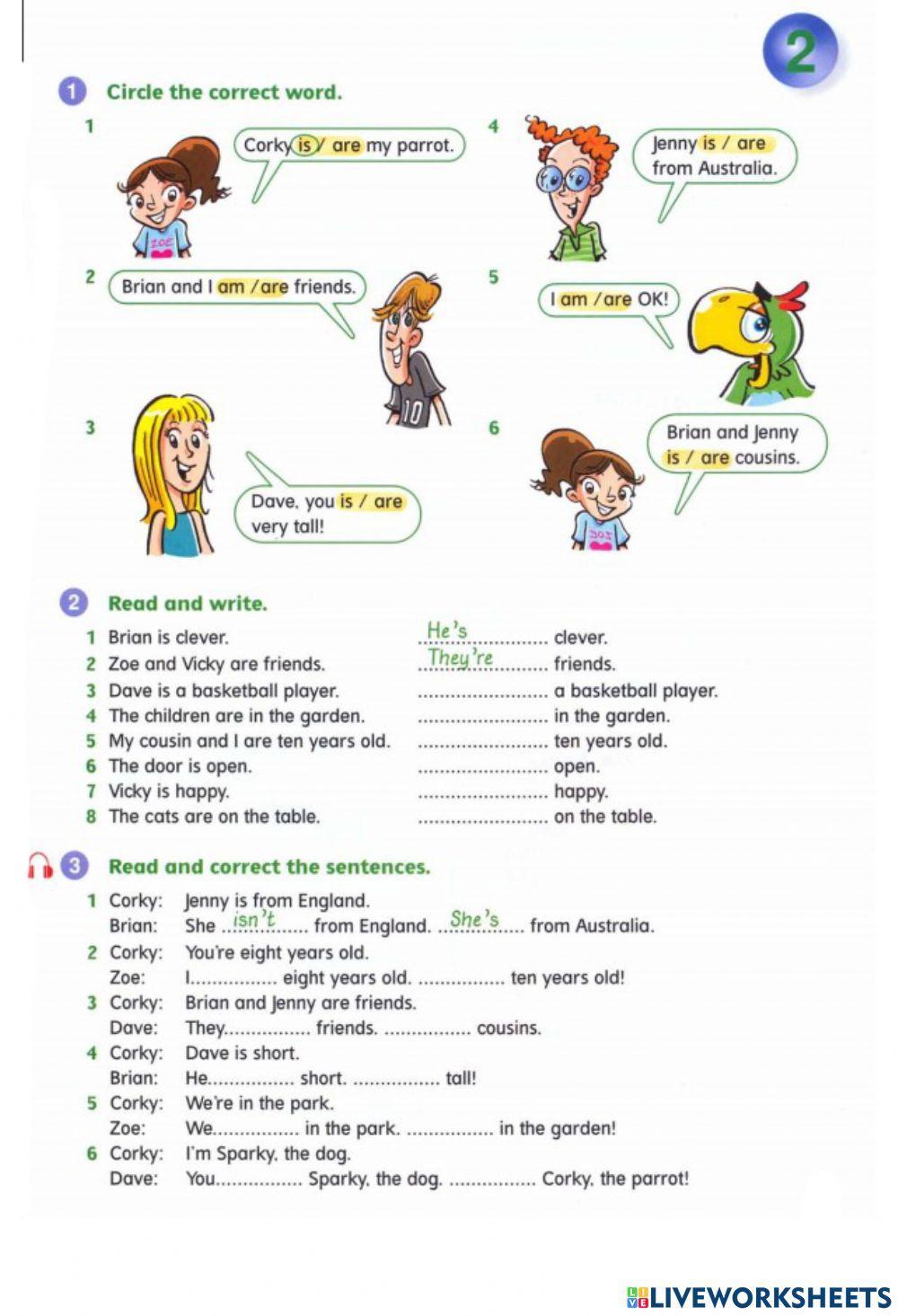 BOOKLET: Verb TO BE
