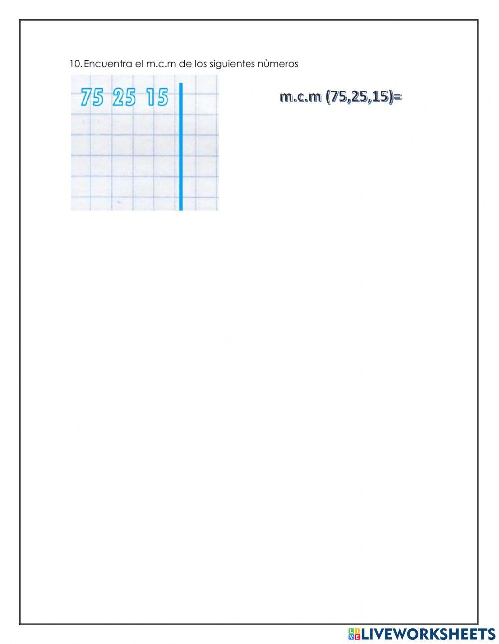 Evaluacion mensual cuarto